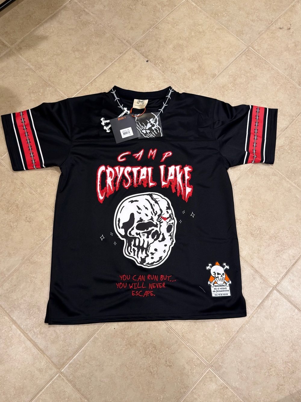 Camp Crystal Lake Voorhees Horror Hockey Jersey